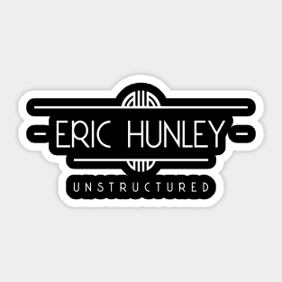 Eric Hunley Unstructured White Design Sticker